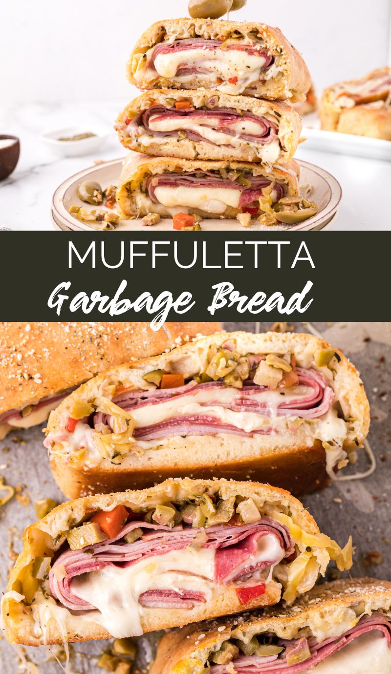 Muffuletta Garbage Bread is a delicious twist on the classic New Orleans sandwich that's easy to make and perfect for feeding a crowd. via @familyfresh