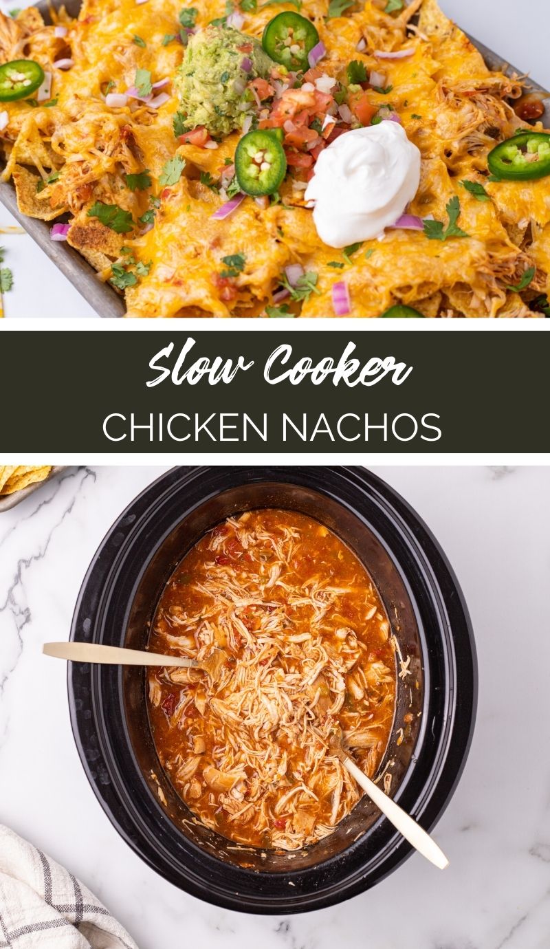 Are you looking for a delicious and easy appetizer or dinner idea? Look no further than these Slow Cooker Chicken Nachos! via @familyfresh