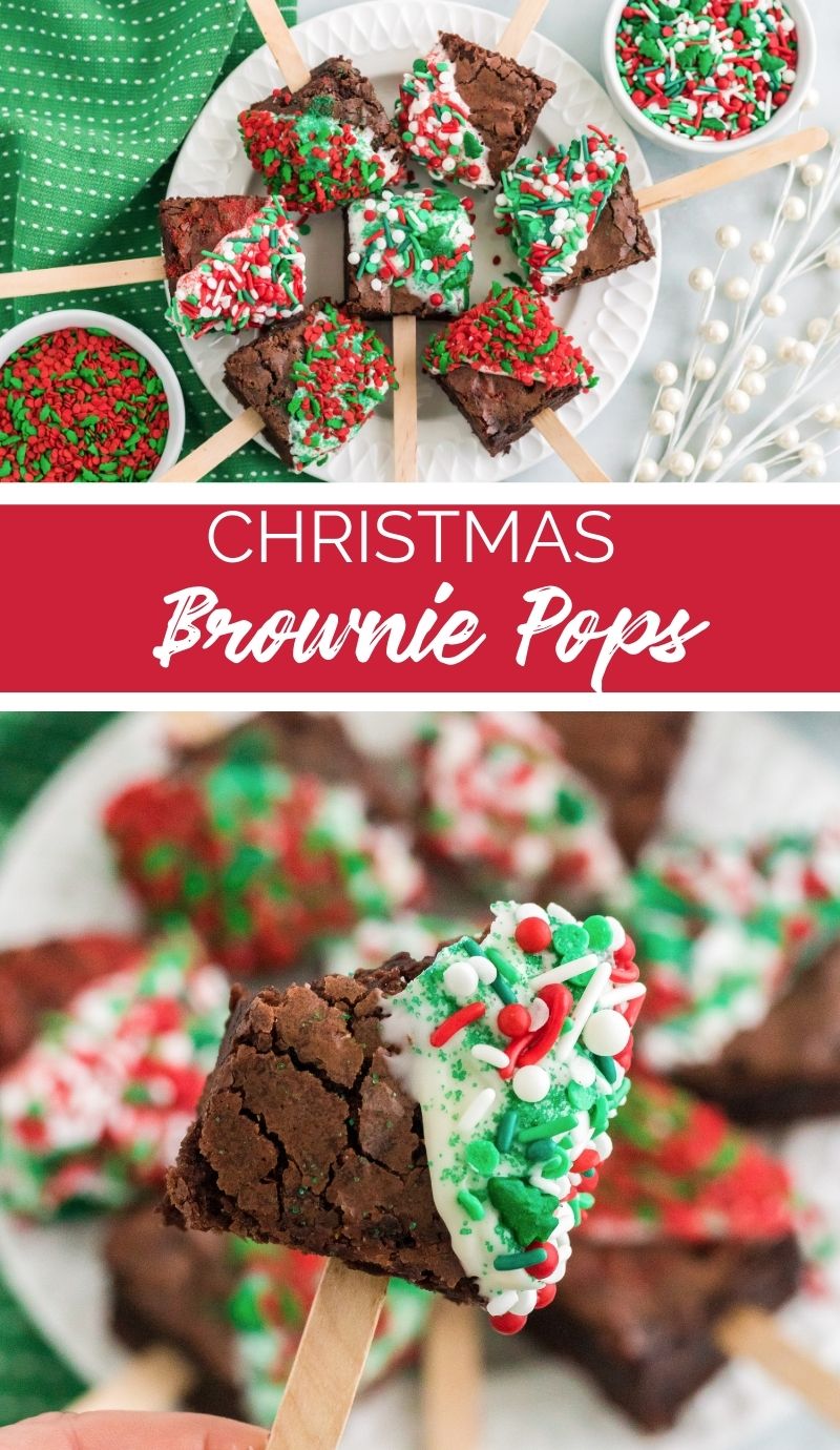 If you’re looking for a festive sweet Christmas treat to add to your dessert platter that doesn’t include the usual Christmas cookies, then you have to try these Christmas Brownie Pops! via @familyfresh