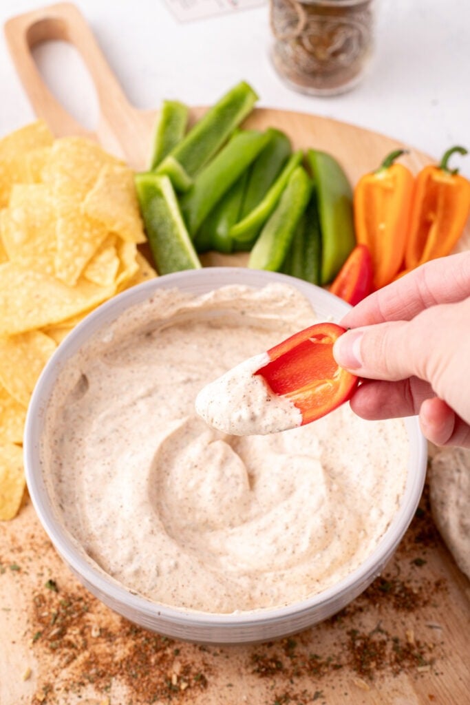 Fiesta Dip Mix in a bowl