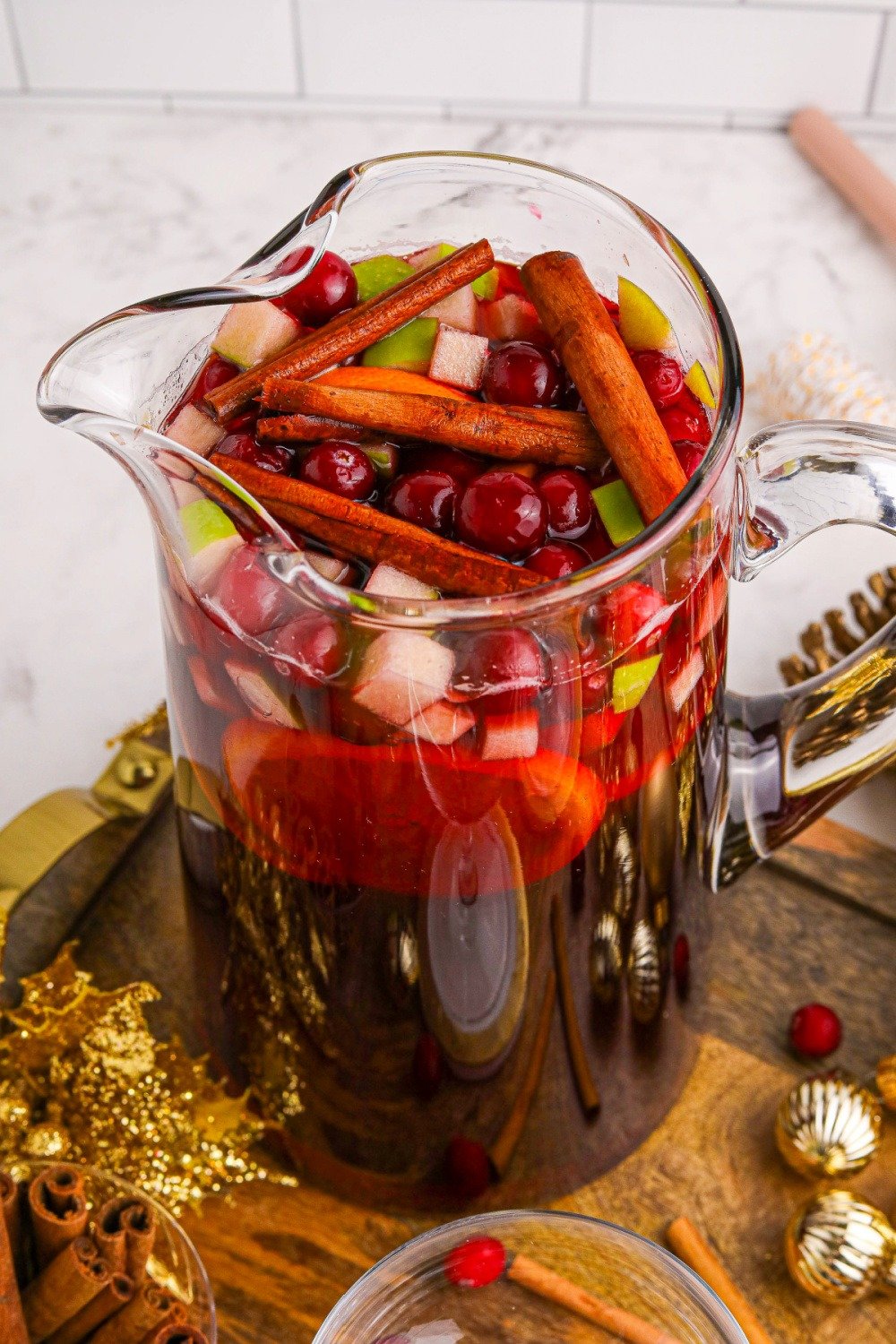 Starry Night Holiday Punch in a pitcher
