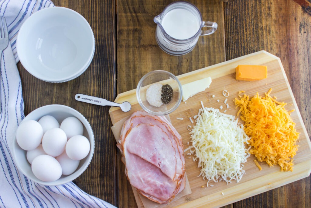 ingredients for low carb breakfast roll ups