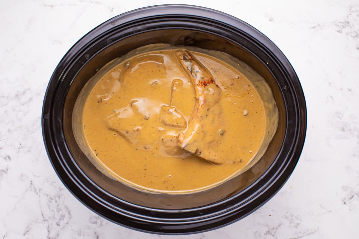 gravy widow to slow cooker