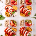 Caprese Easy Lunchbox Idea in 4 lunchboxes