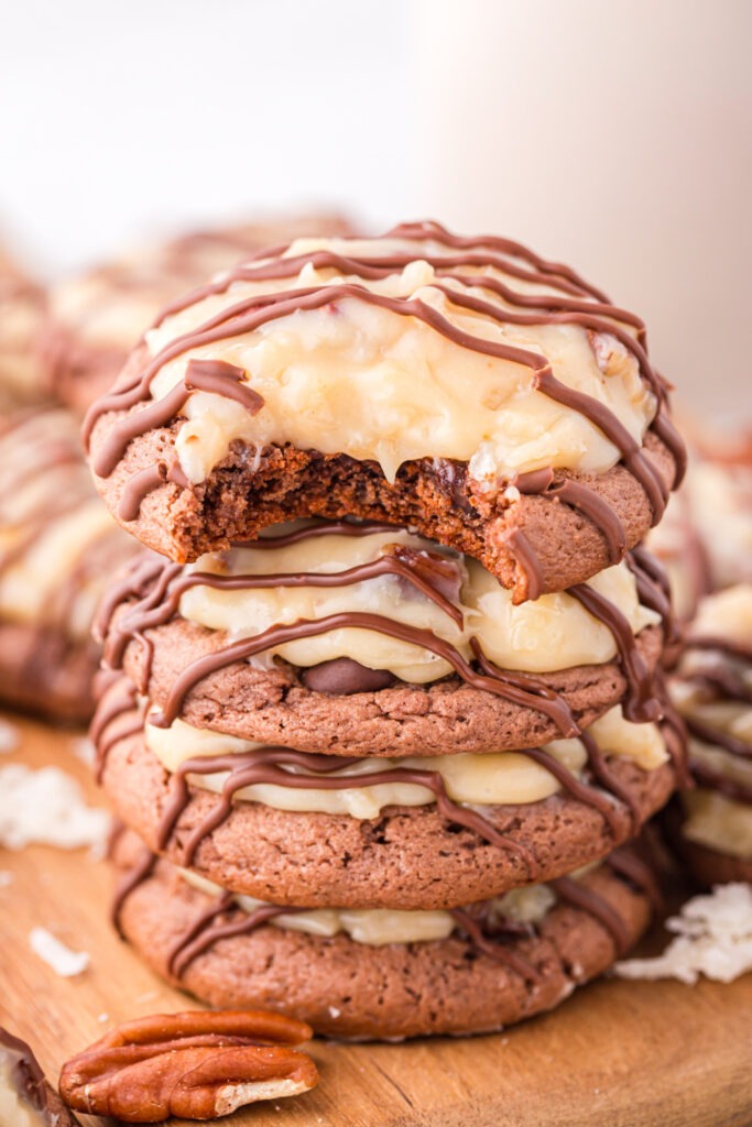 German Chocolate Confection Cookies