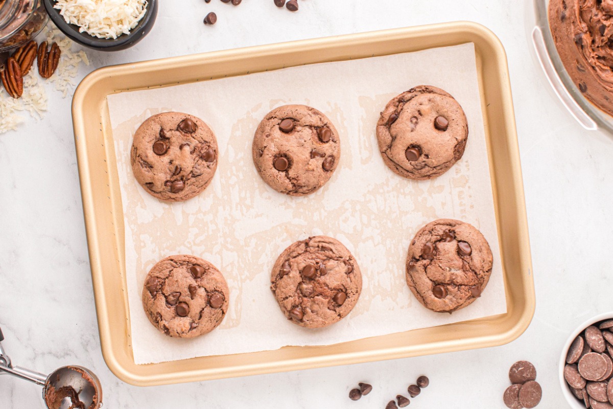 cookies on baking sheet