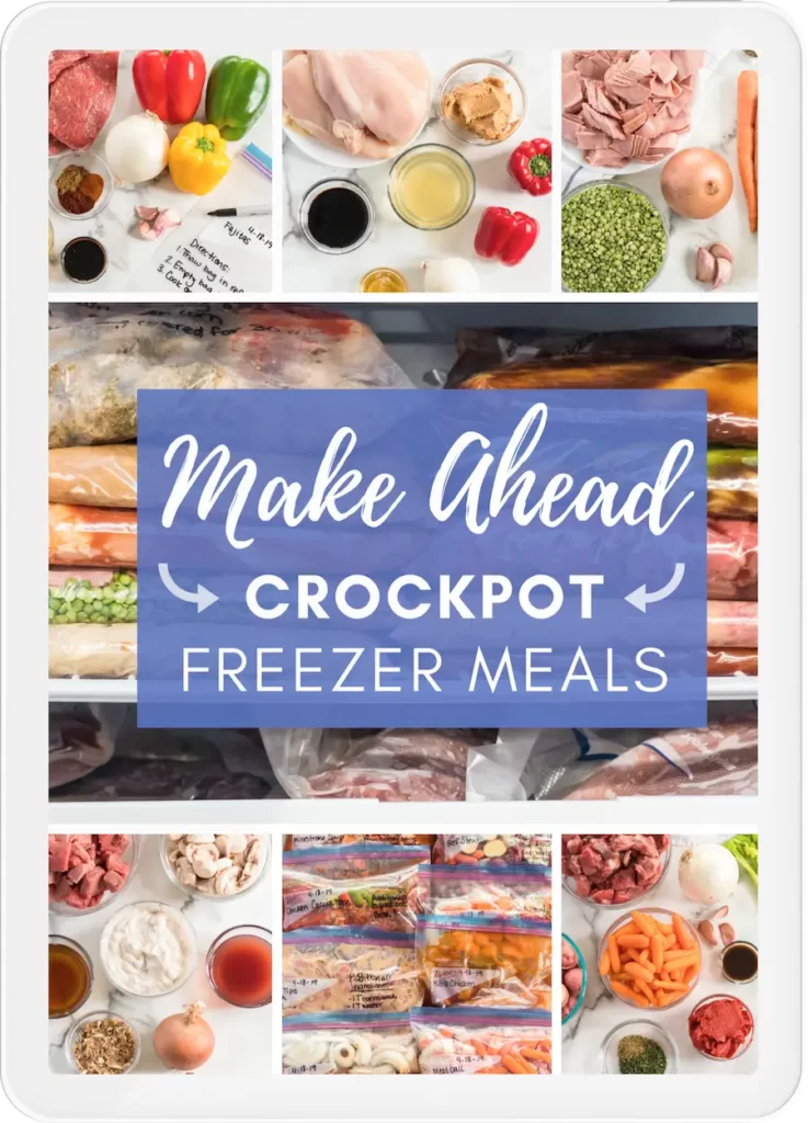 Make Ahead Crockpot Freezer Meals ipad preview.