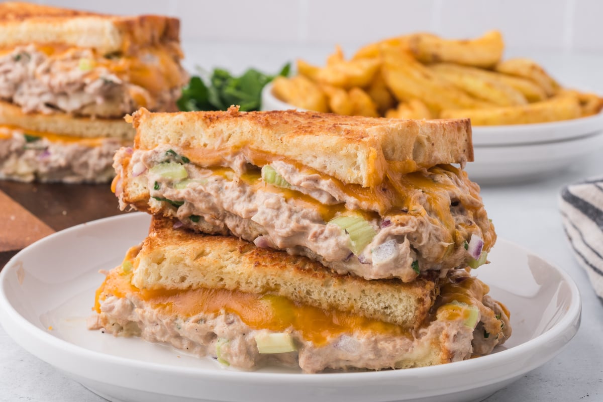Air Fryer Tuna Melt recipe from Family Fresh Meals