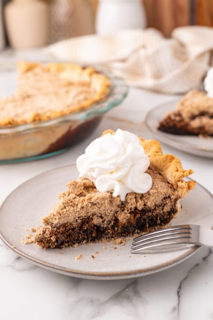 Shoofly Pie on a plate