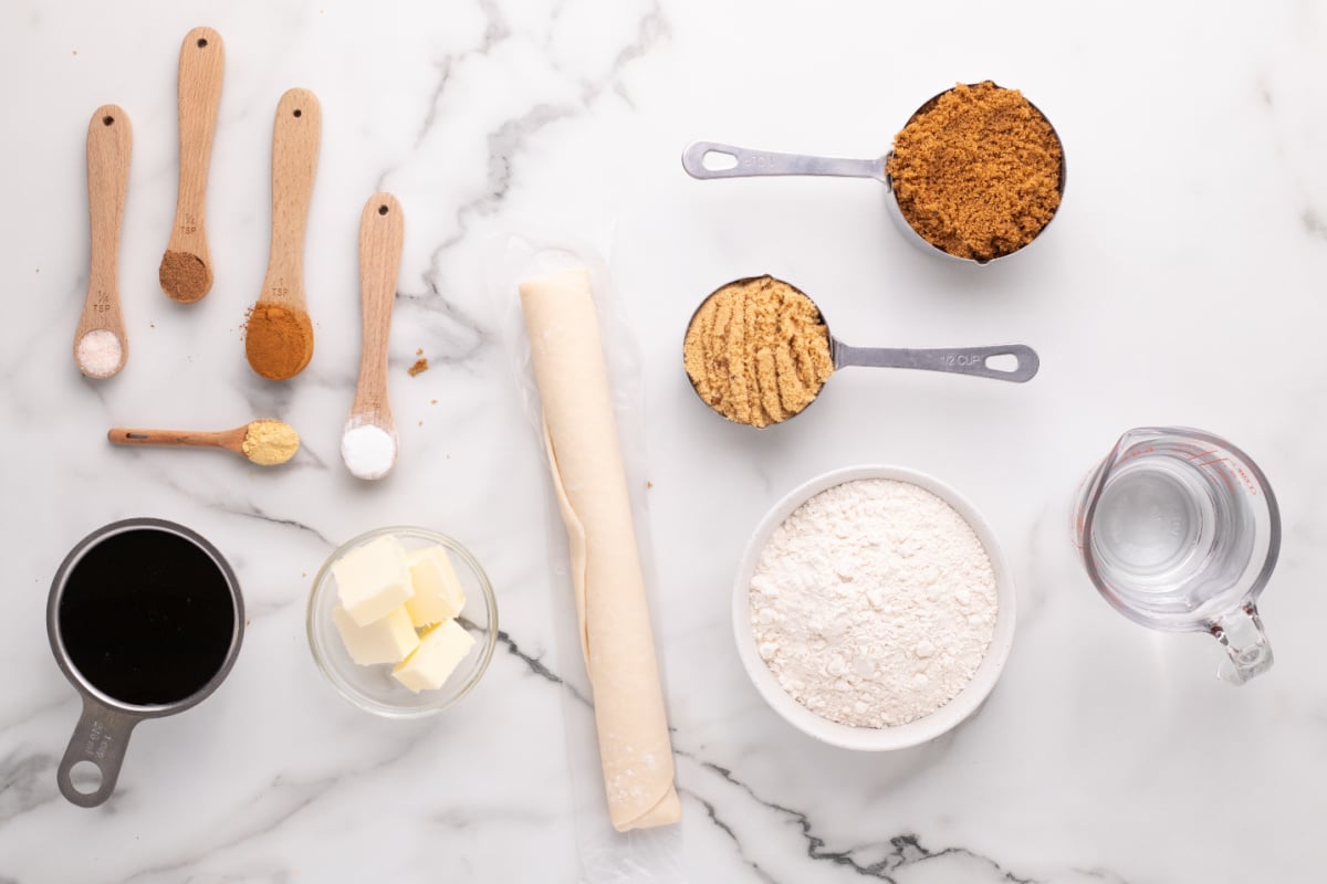 ingredients for shoofly pie