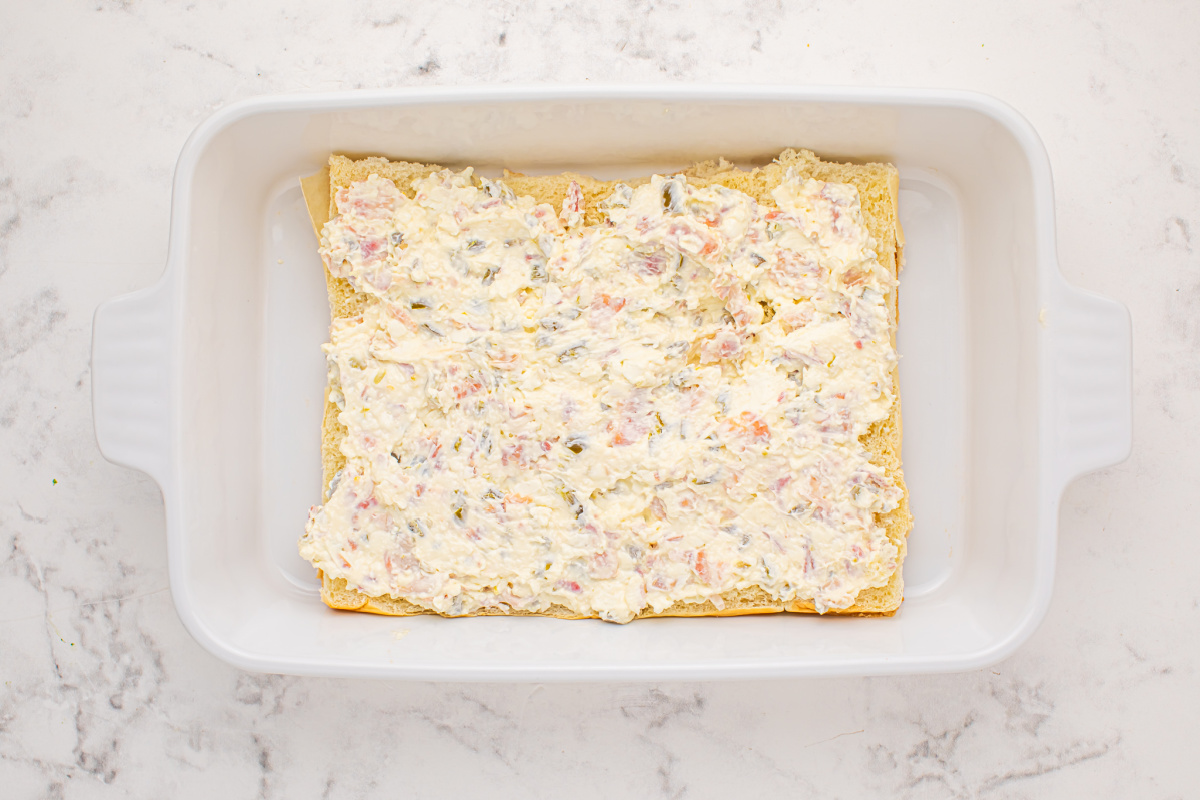 creamy mixture spread on bread
