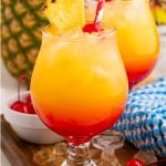 Malibu Sunset Cocktail recipe from Family Fresh Meals