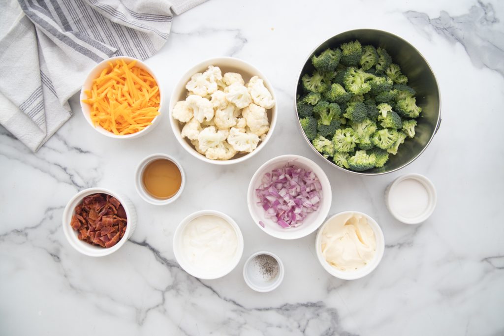 ingredients for Amish Broccoli Salad