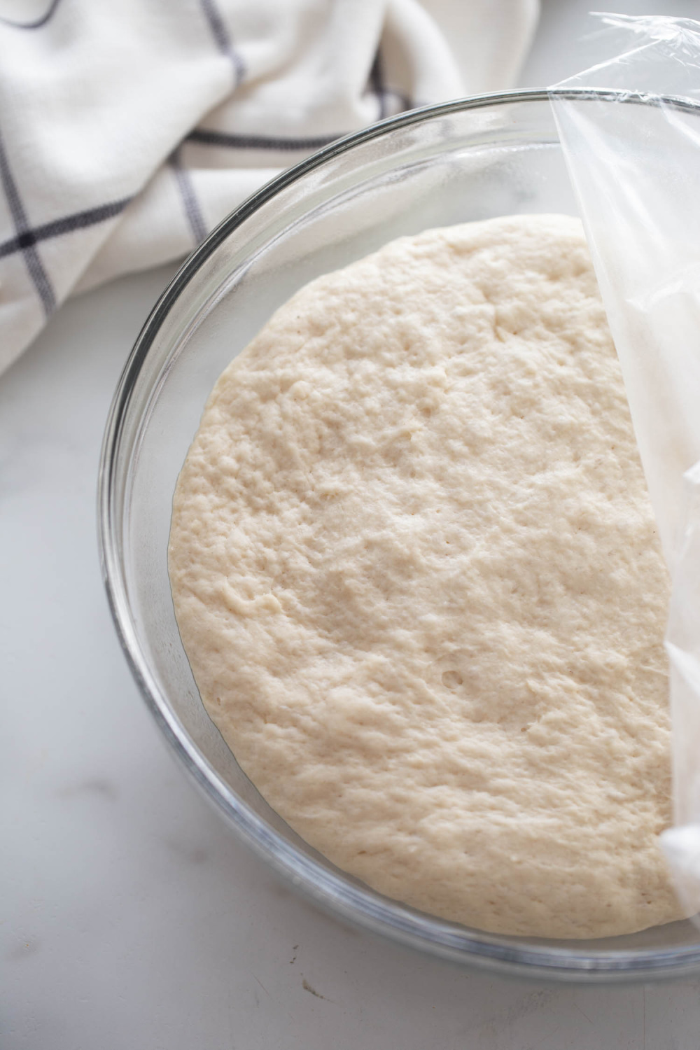 dough doubled in size in bowl
