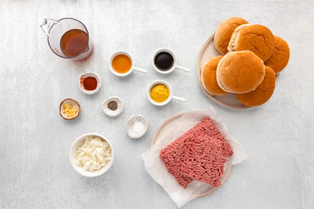 ingredients for Loose Meat Sandwich Recipe