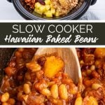 slow cooker Hawaiian baked beans from Family Fresh Meals