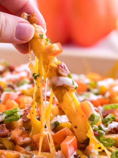 Dirty French Fries on a baking sheet