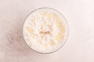 whipping cream in a bowl