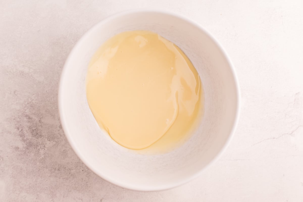 condensed milk in a bowl 