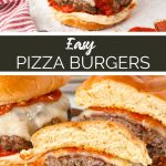 Easy Pizza Burgers from Family Fresh Meals