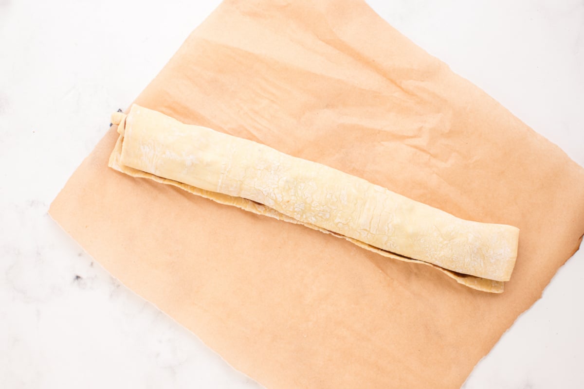 pastry rolled up