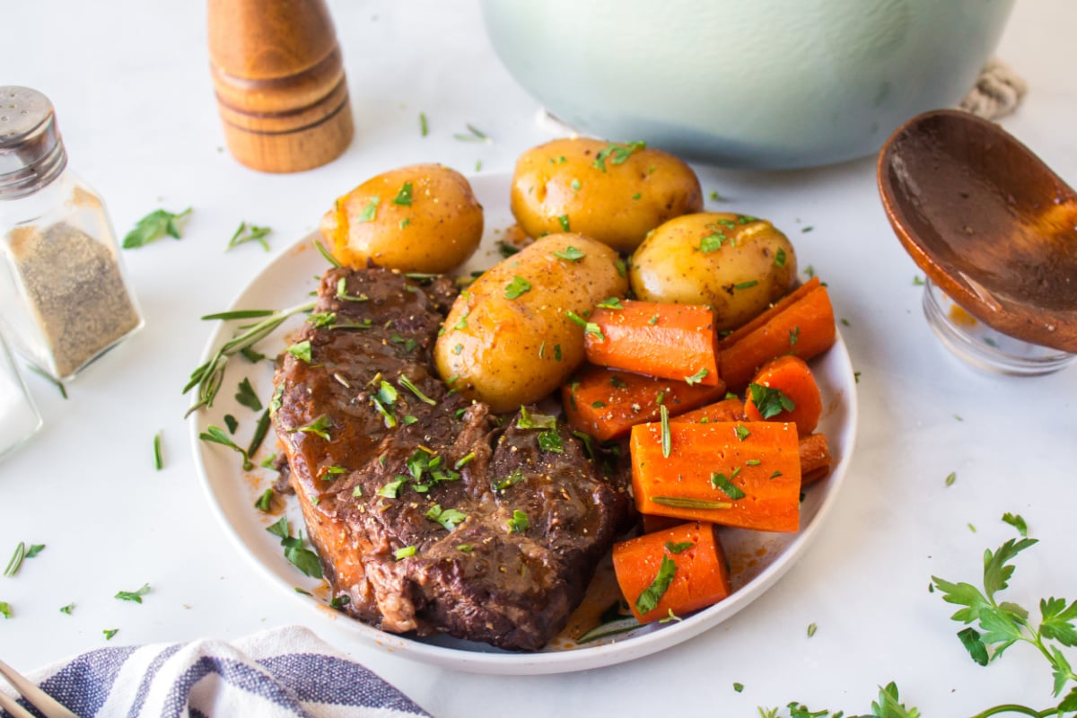 pot roast on a plate