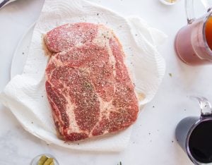 meat with seasoning on it