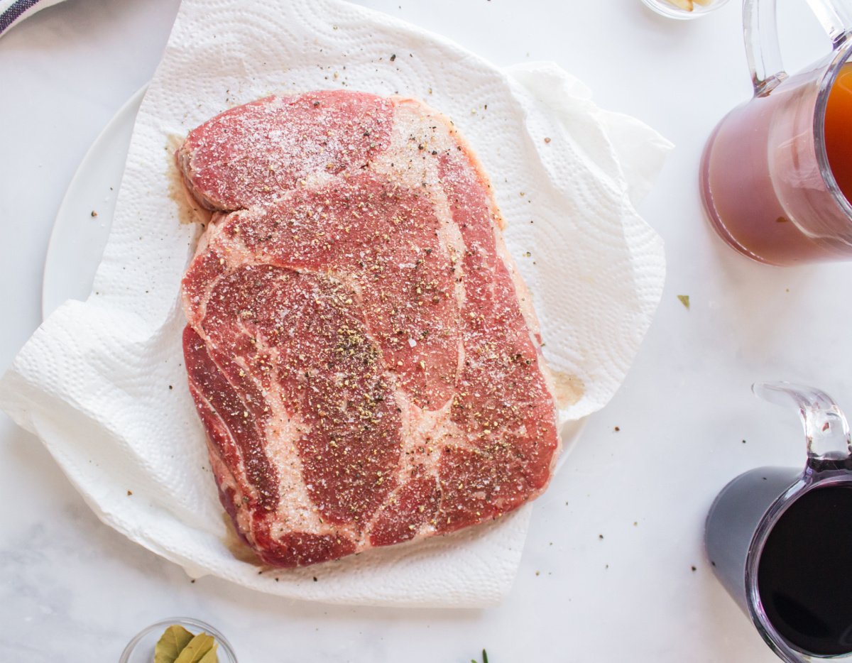 meat with seasoning on it