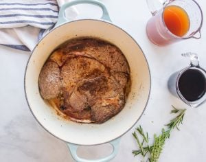 meat in a pot