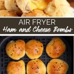 Air Fryer Ham and Cheese Biscuit Bombs