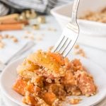 Apple and Yam Casserole on a plate