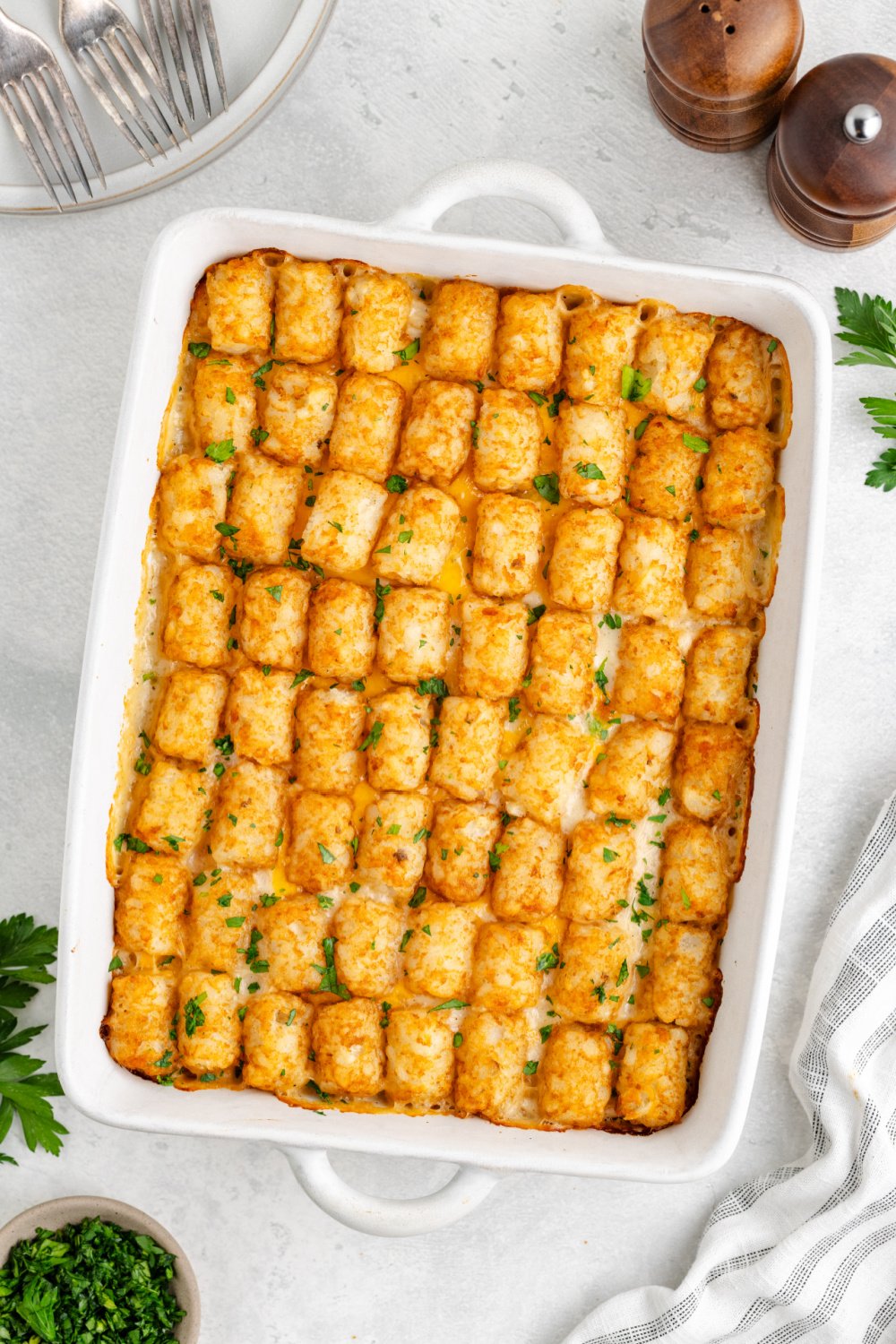 cooked tater tot chicken pot pie
