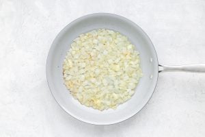 onions and butter in a pan