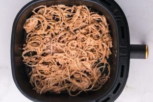 battered onion slices in air fryer