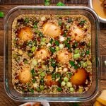 Marinated Soy Eggs in a glass container