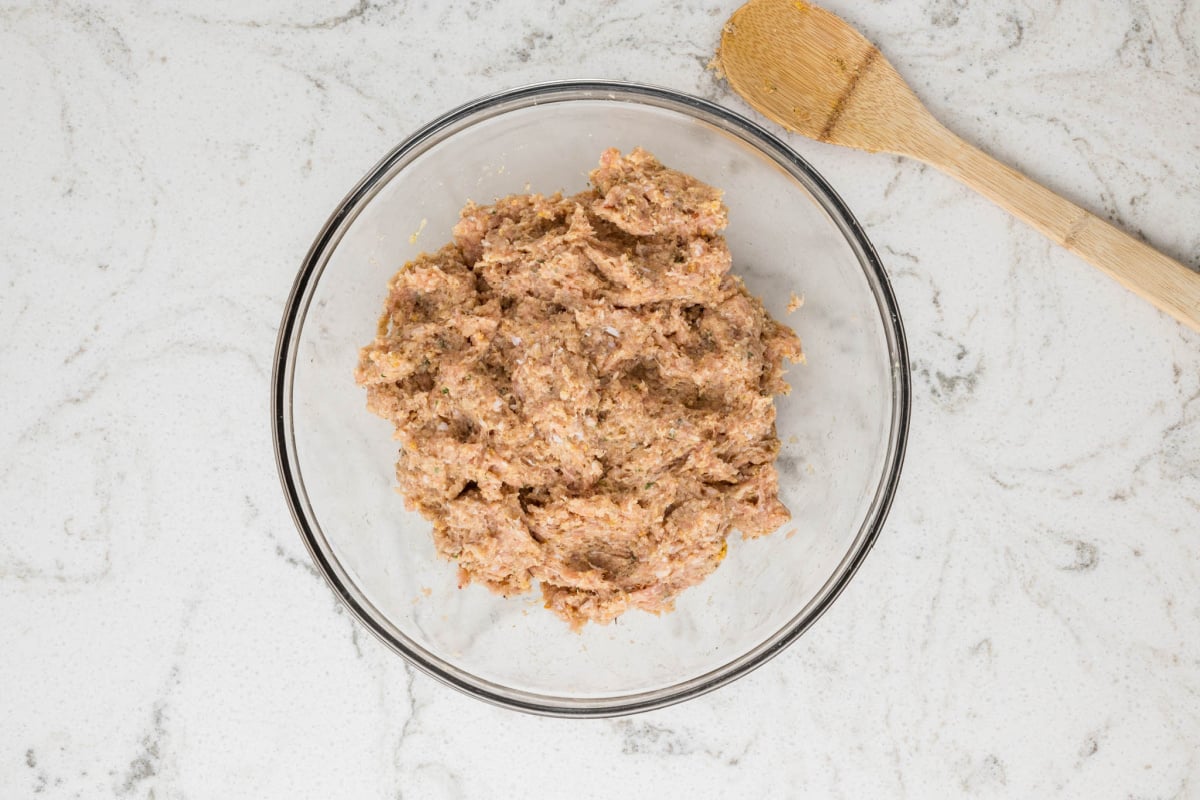 meatball mixture in a bowl