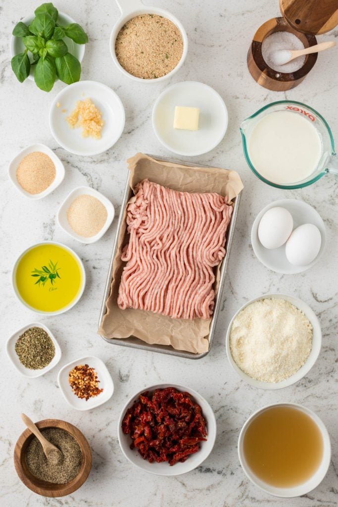 ingredients for Marry Me Chicken Meatballs