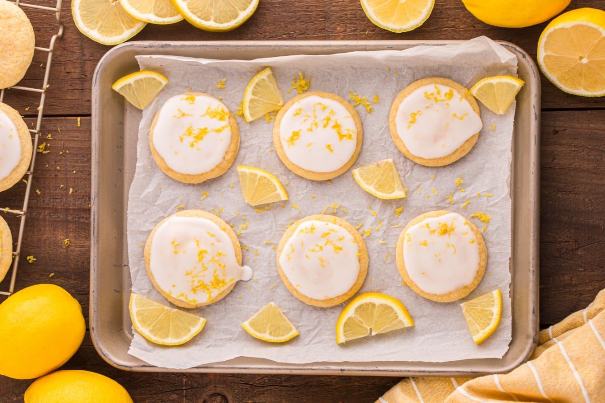 icing added to top of cookies
