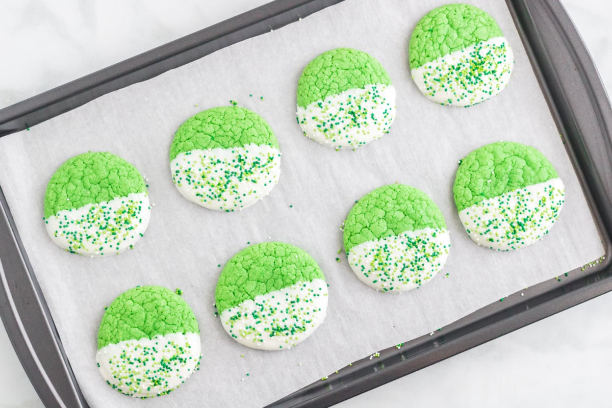 cookies dipped in chocolate