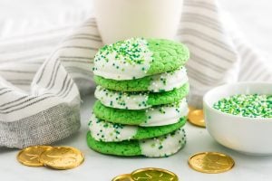 cookies stacked on top of each other