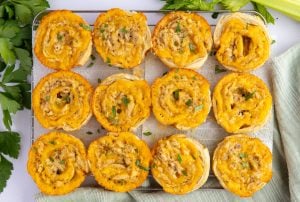 Tuna Melt Bites on rack
