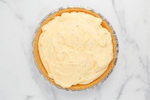 pie filling in pie crust