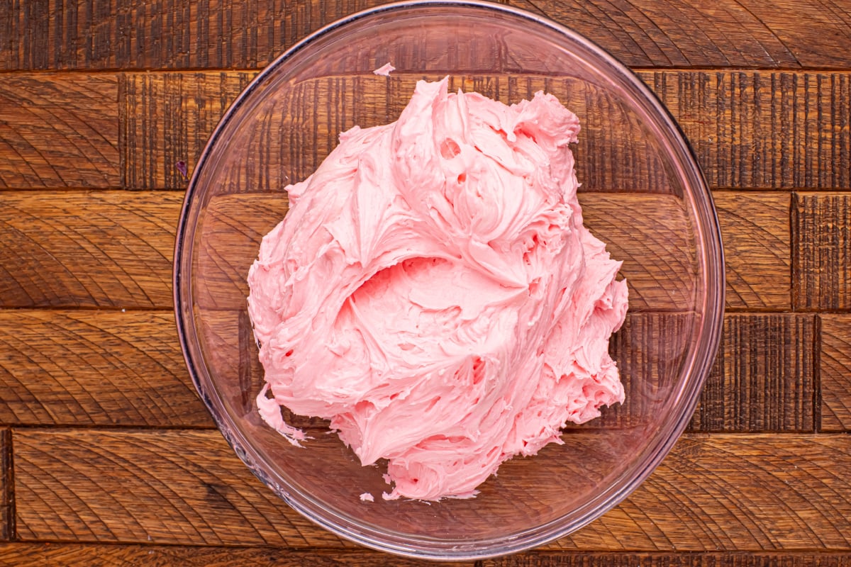 frosting in a bowl
