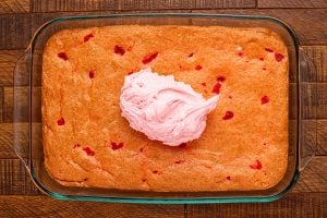 frosting put on top of cake