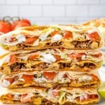 CopyCat Crunchwrap Supreme on the plate