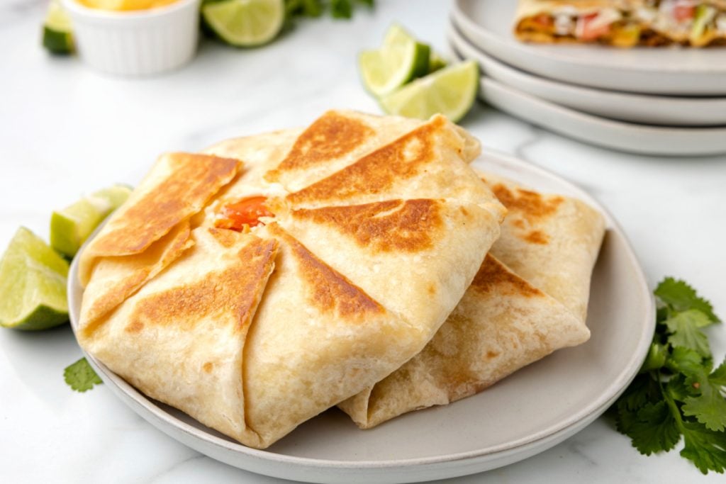 The imitator on the plate crunchwrap the