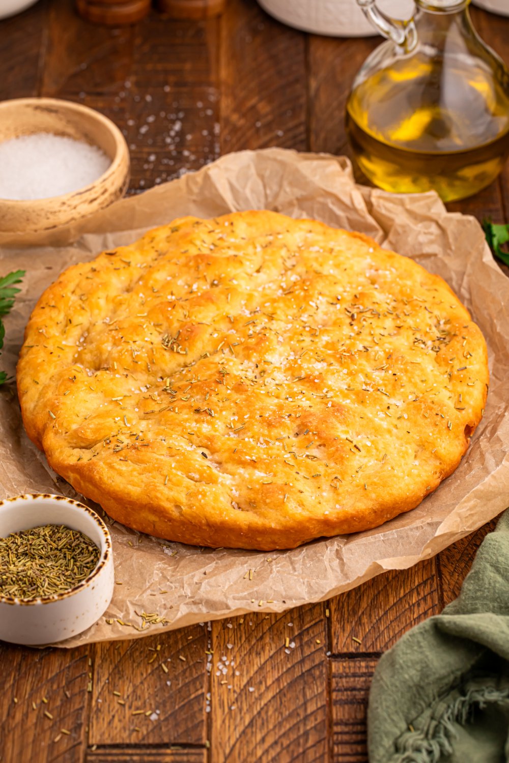 Two ingredients dough spotted protein bread