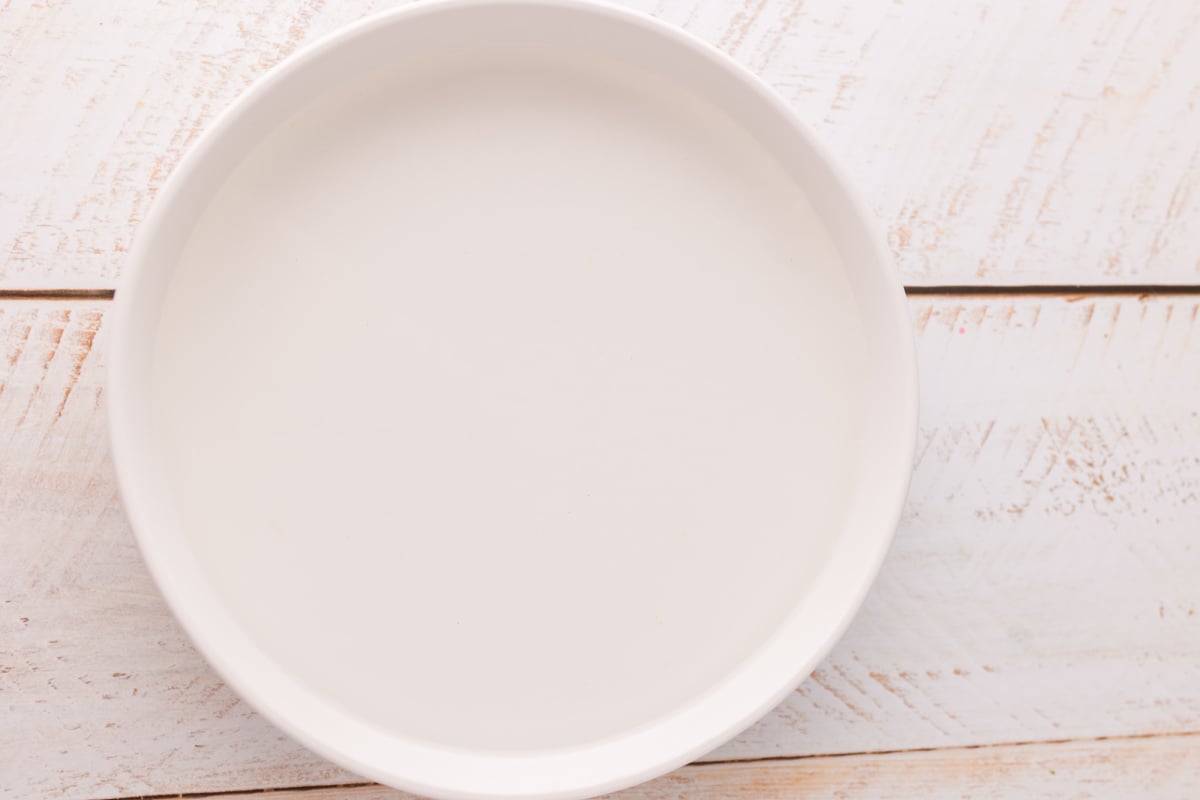 Water in a shallow bowl