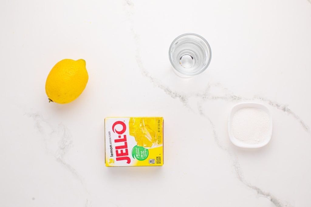 ingredients fro lemon drop jello shots