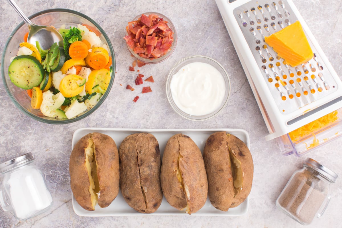 Baked Potato Lunchbox idea ingredients